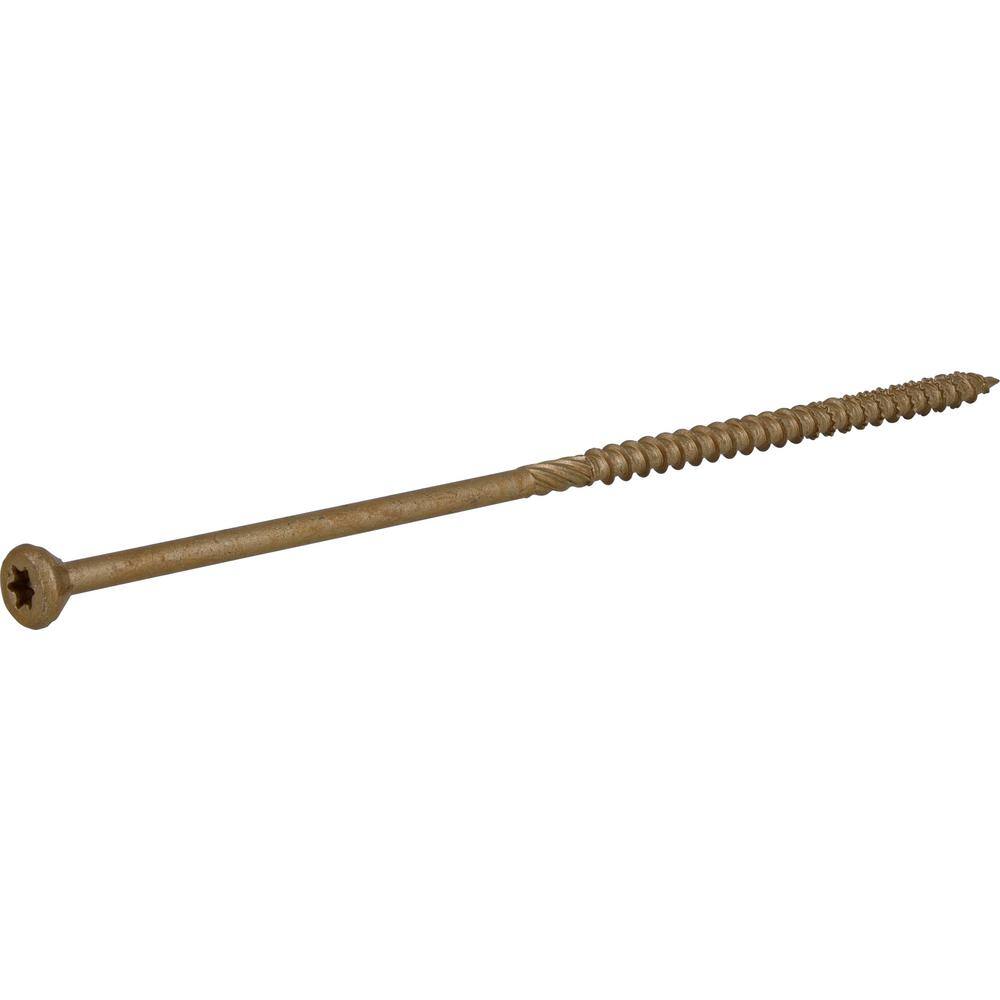 Everbilt #10 x 6 in. Star Drive Flat Head Exterior Wood Screws 5 lbs.-Box (177-Piece) 117361