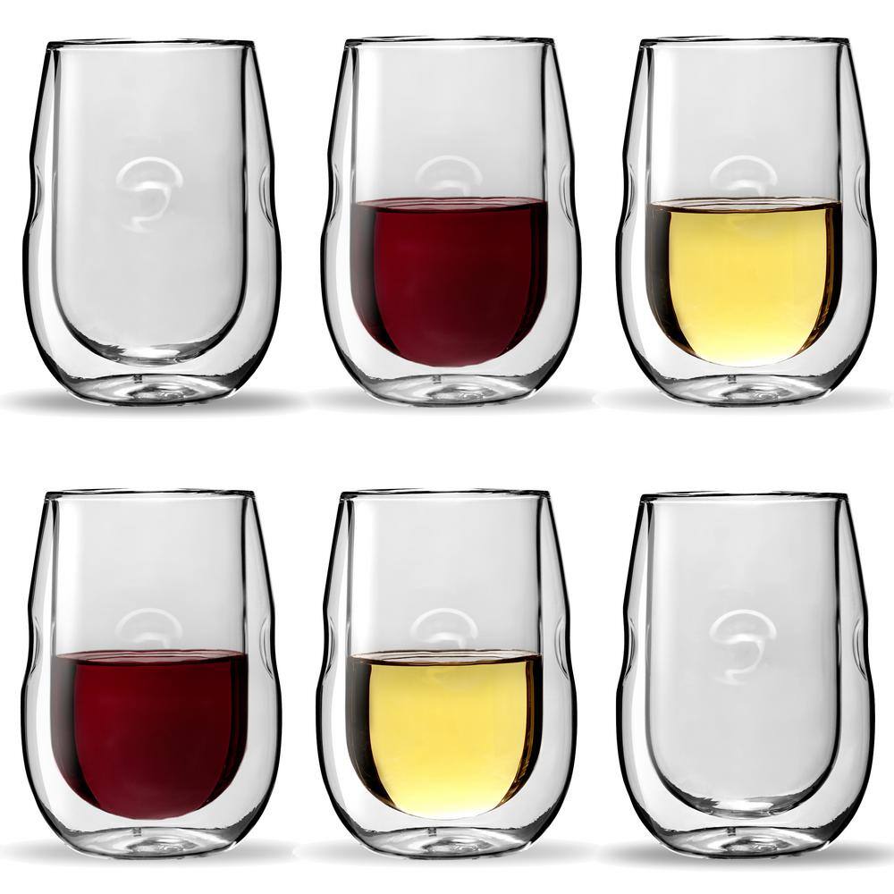 Ozeri Moderna Artisan Series 10 oz. Double Wall Insulated Wine and Beverage Glasses (Set of 6) DW10W-6