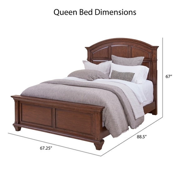 Harbor Point Cherry Finished Arched Panel 5-Piece Bedroom Set by Greyson Living - - 35114489