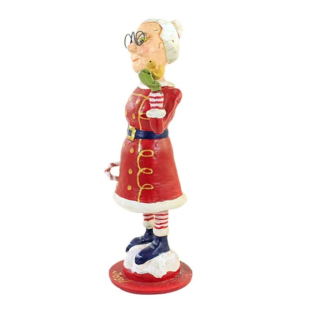 Jorge De Rojas Morning Tweets One Figurine 8 5 Inches Christmas Mrs Claus 43044 Polyresin Red