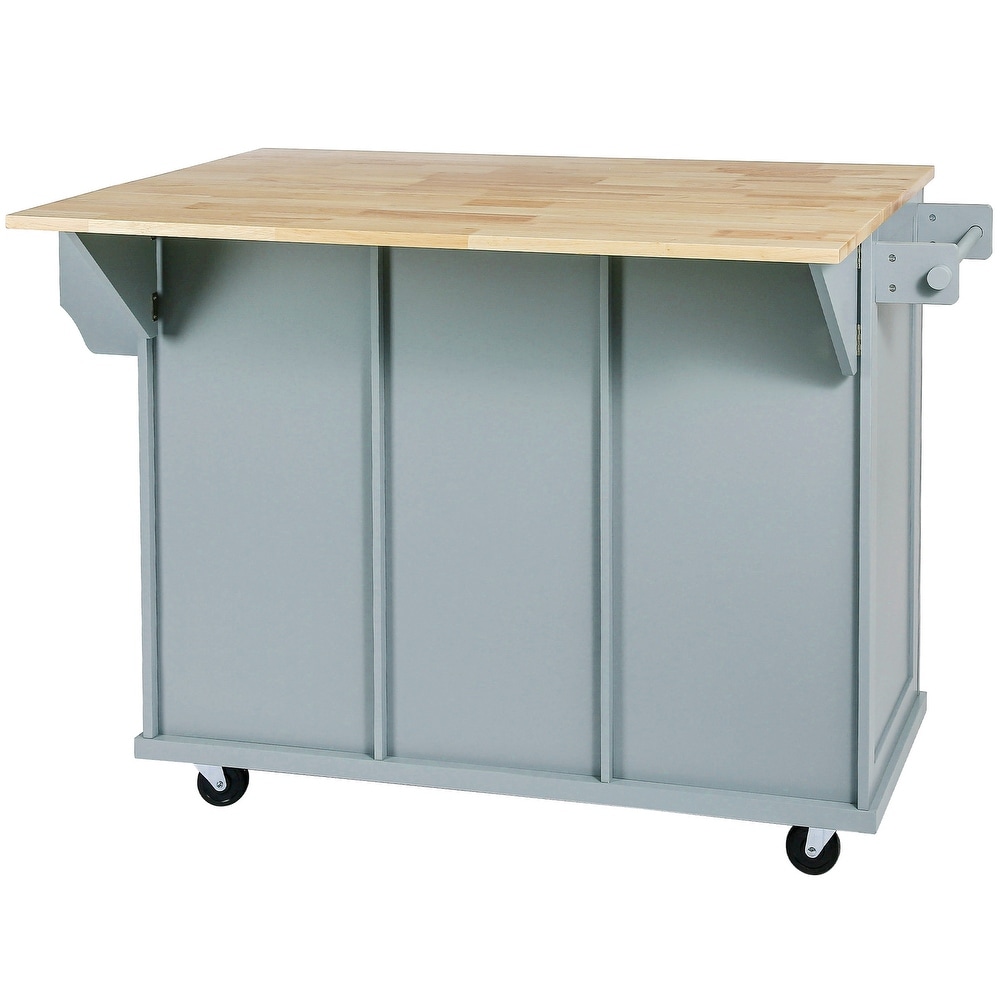 Stationary Storage Islands Rolling Kitchen Islands Cart w/ Drop leaf Cabinet Internal Storage Racks  Folding Dinding Table