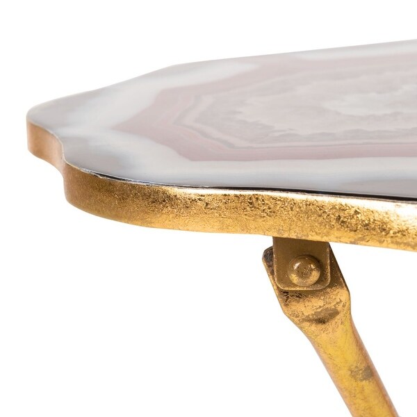 Celeste Faux Agate Side Table