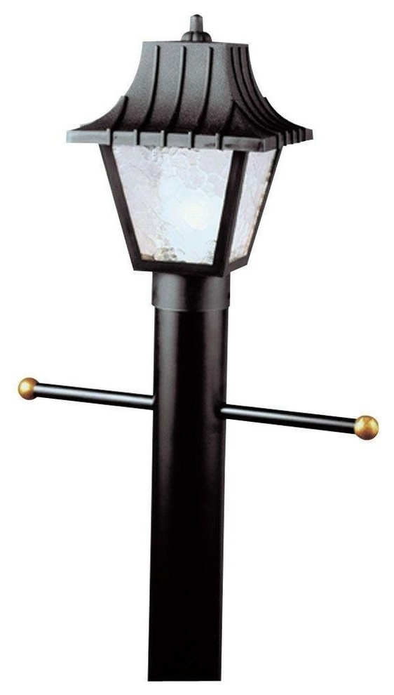 Westinghouse 66875 One Light Post Top Exterior Lantern w/Acrylic Panels  Black   Traditional   Post Lights   by Lighting and Locks  Houzz