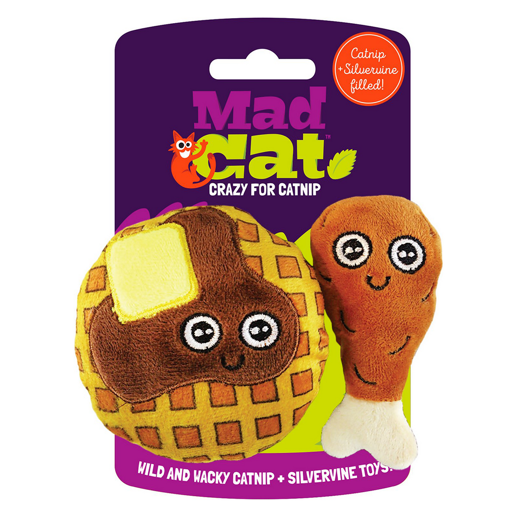 Mad Cat Chicken and Waffles Catnip Toy