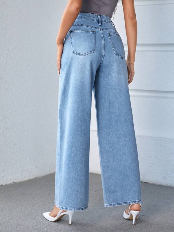 High Waist Wide Leg Jeans