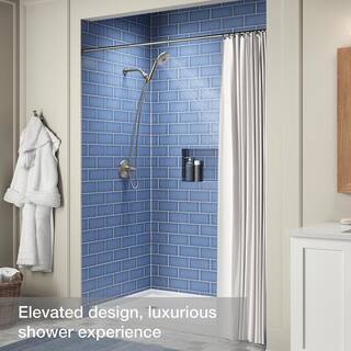 KOHLER Rosewood 6-Spray Patterns 4.9375 in. Wall Mount Handheld Shower Head in Vibrant Brushed Nickel K-REC27215-G-BN