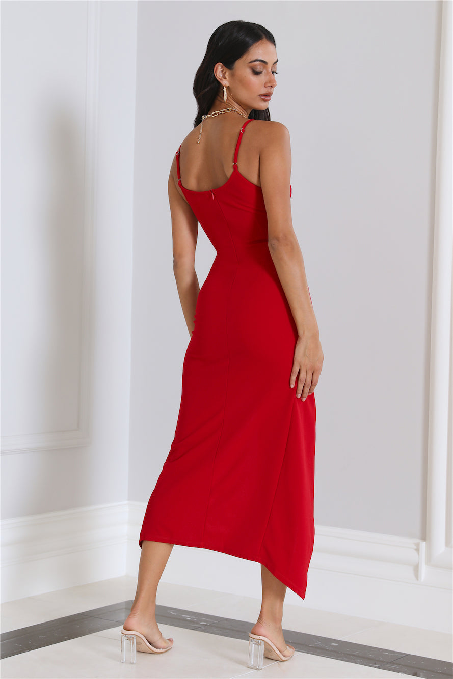 Szn Style Maxi Dress Red