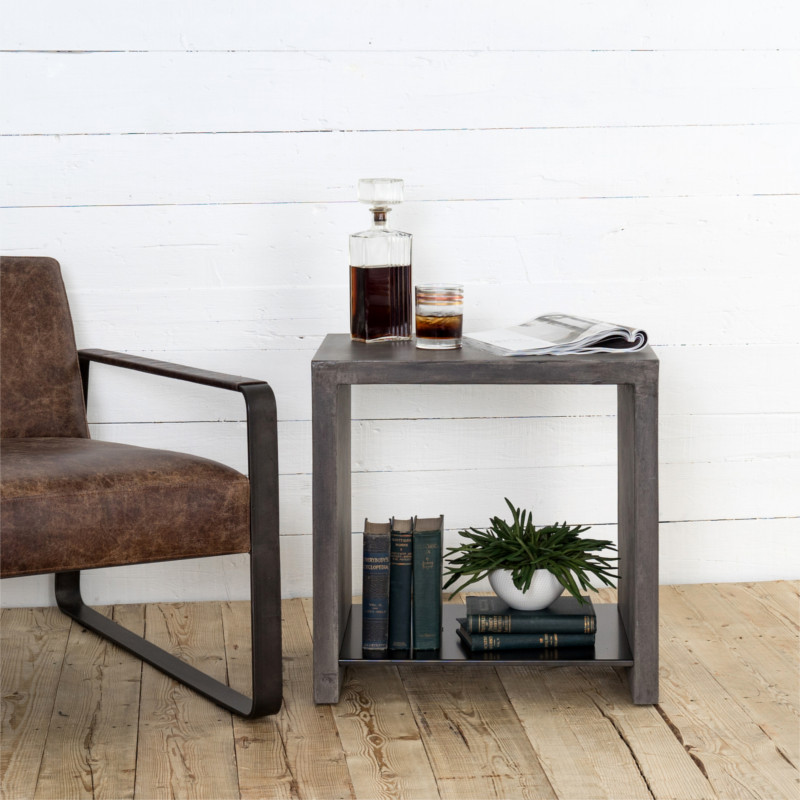 Heida End Table   Industrial   Side Tables And End Tables   by Marco Polo Imports  Houzz