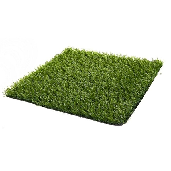 4 Pack Artificial Grass Turf Tiles for DIY Crafts，12x12 in Green Square Mats