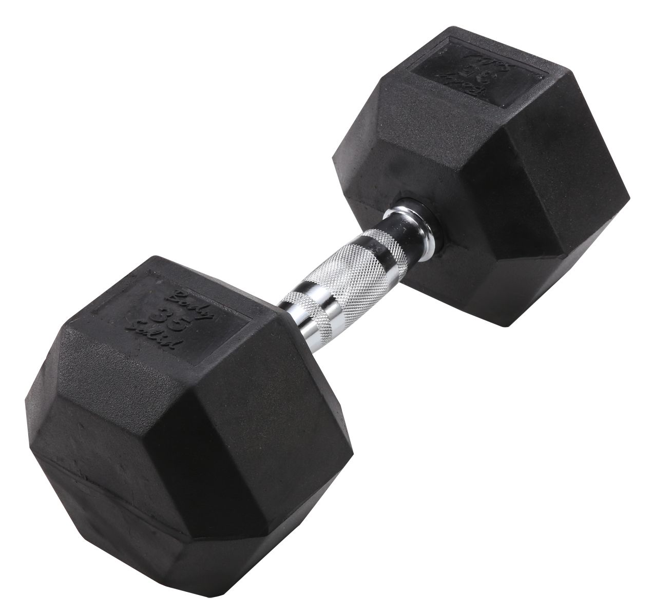 Body-Solid 35 lb Rubber Hex Dumbbell (Each)