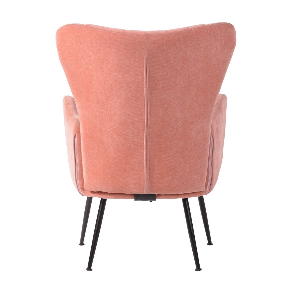 Homy Casa Mid century Upholstered Wingback Chair