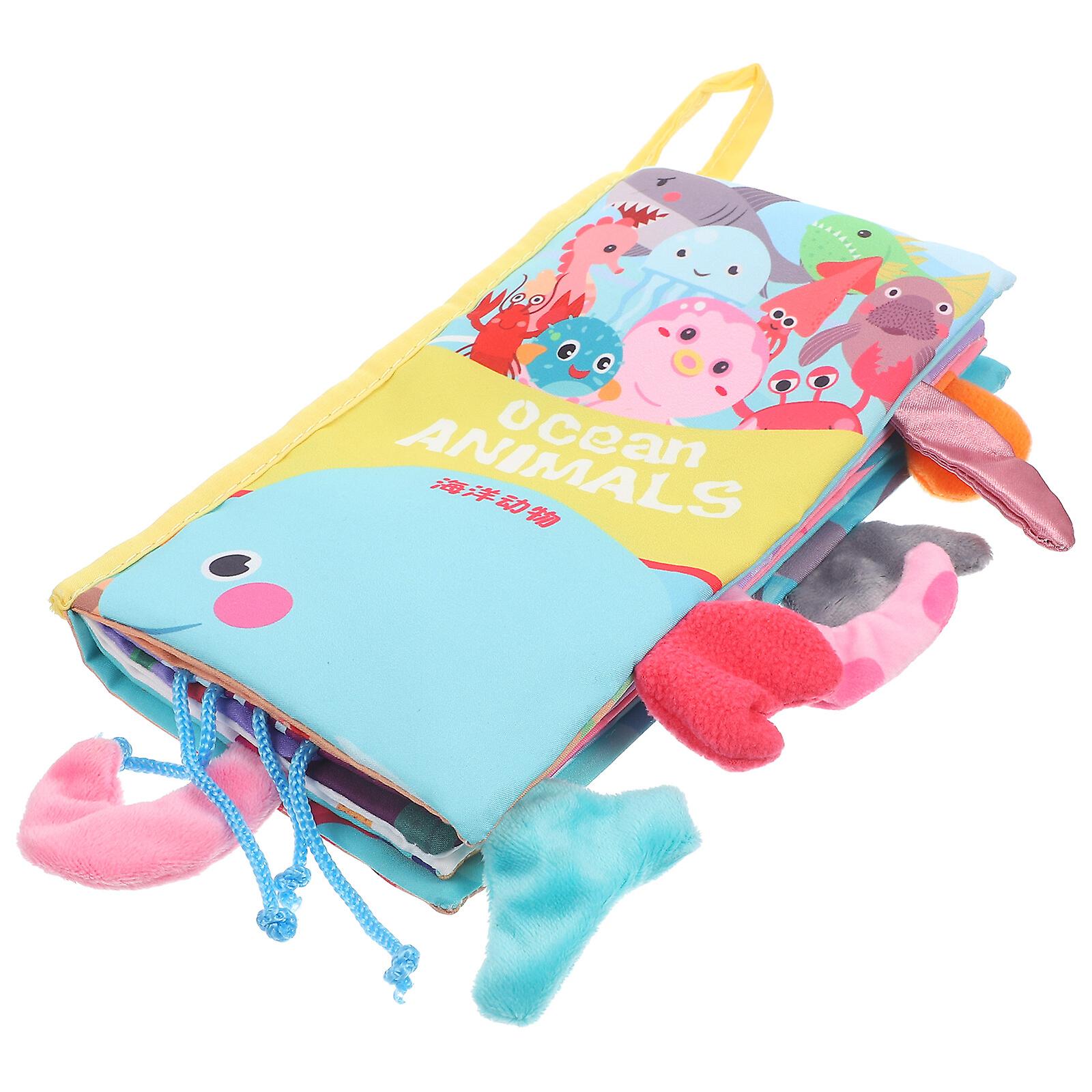 Animals Cloth Book Baby Books Toy Soft Baby Books Education Sensory Baby Toy (ocean Animals)