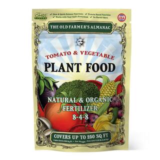 SIMPLYGRO Old Farmer's Almanac 2.25 lbs. Organic Tomato and Vegetable Plant Food Fertilizer Covers 250 sq. ft. OFA-TV848