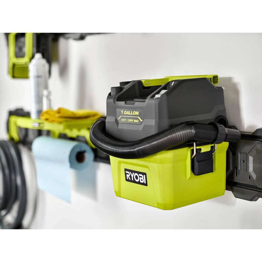 RYOBI ONE+ 18V Cordless 1 Gal. WetDry Vacuum (Tool Only) with HEPA Filter for Small Wet Dry Vacuums and Foam Filter (2-Pack) PCL733B-A32RF08-A32WF03