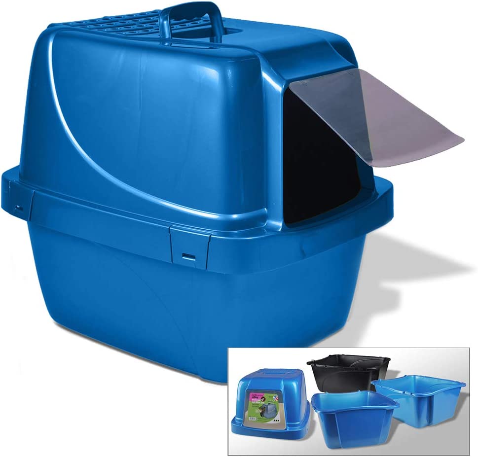 Van Ness CP77 Enclosed Sifting Cat Pan/Litter Box， Extra Large (225026)