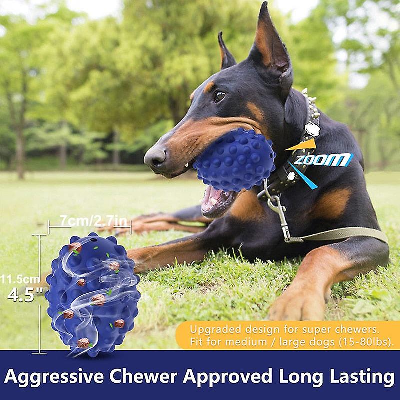 Aggressive chewer natural rubber dog toy