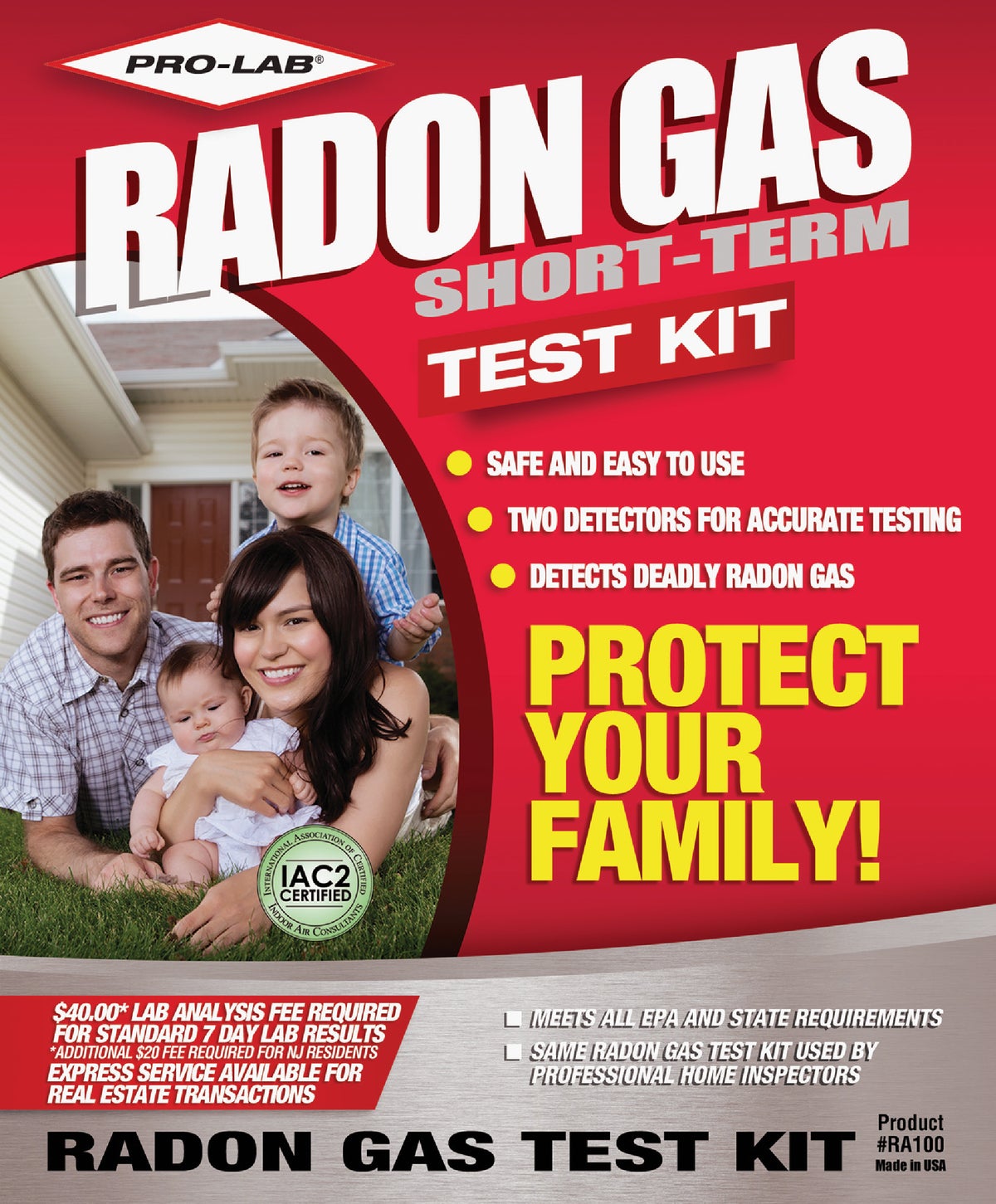 Pro Lab Radon Gas Test Kit