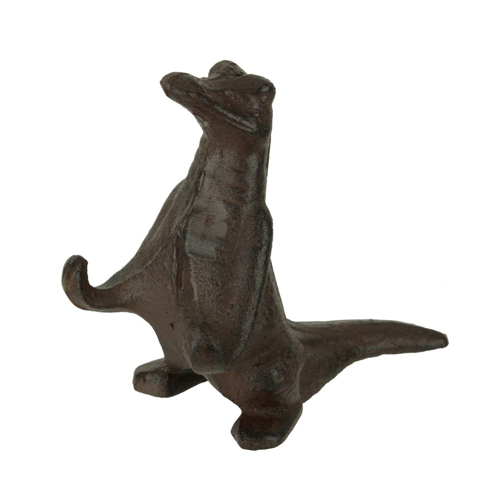 Brown Cast Iron igator Cell Phone Stand 4.5 Inches High   5.5 X 5.25 X 3.25 inches