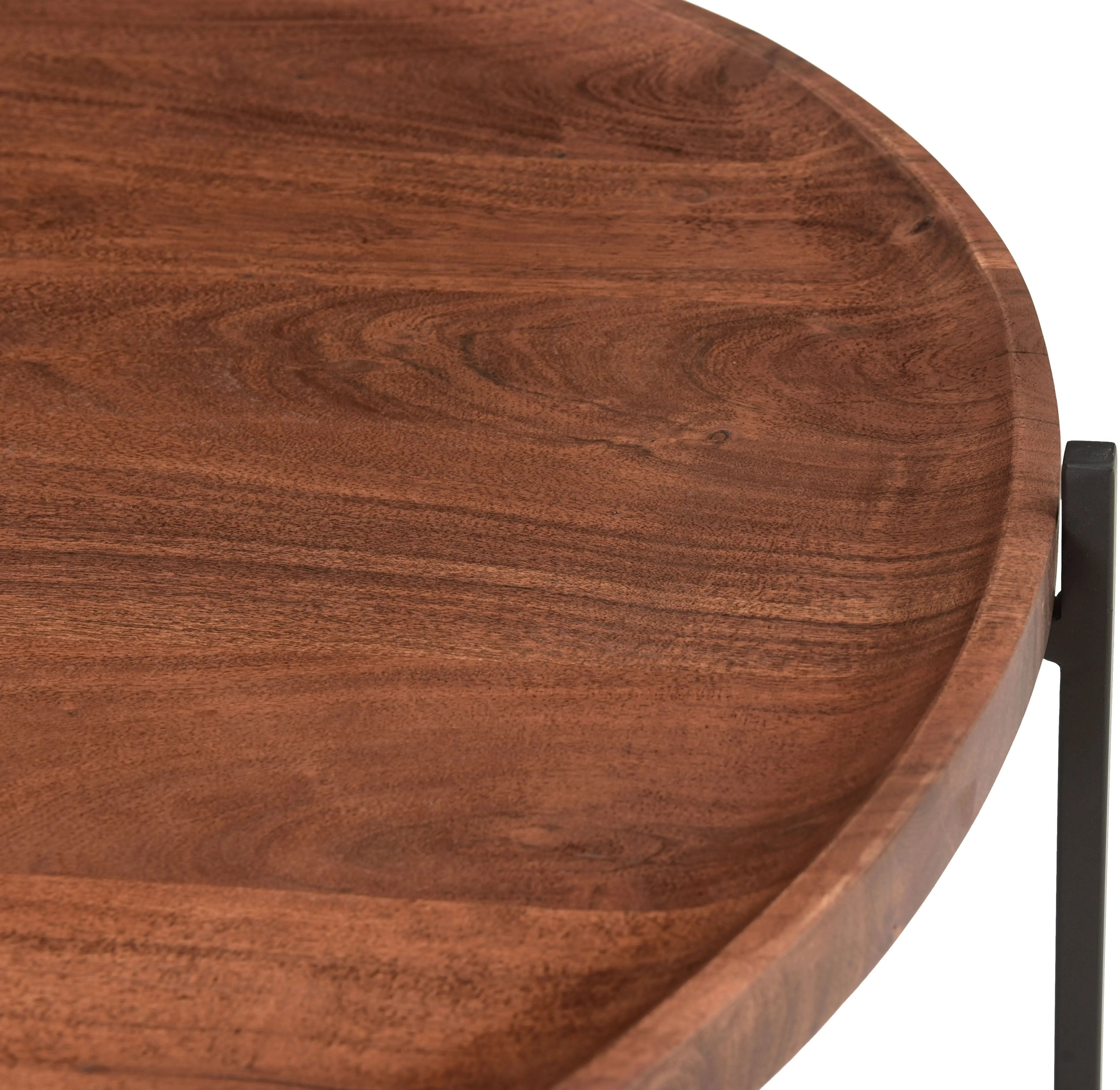 Huntly Round Brown Coffee Table