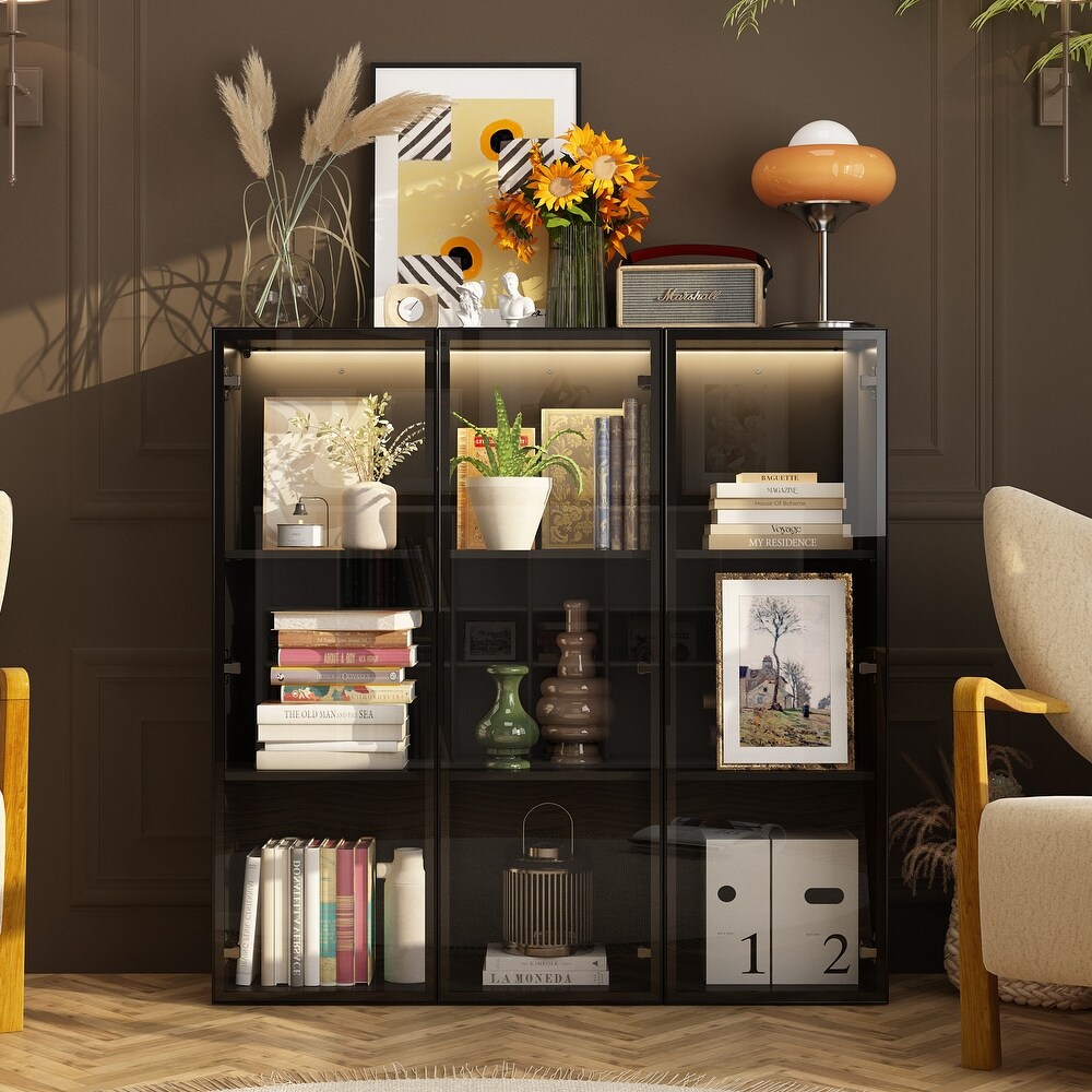 Modular Display Storage Cabinet w/Safety Features and Ambient Lighting