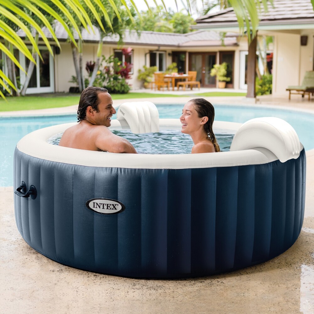 Intex PureSpa Plus Portable Inflatable Jet Spa   Medium PureSpa Benches (2 Pack)