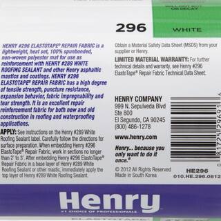 Henry 296 ElastoTape Reinforced Repair Fabric 4 in. x 150 ft. HE296195