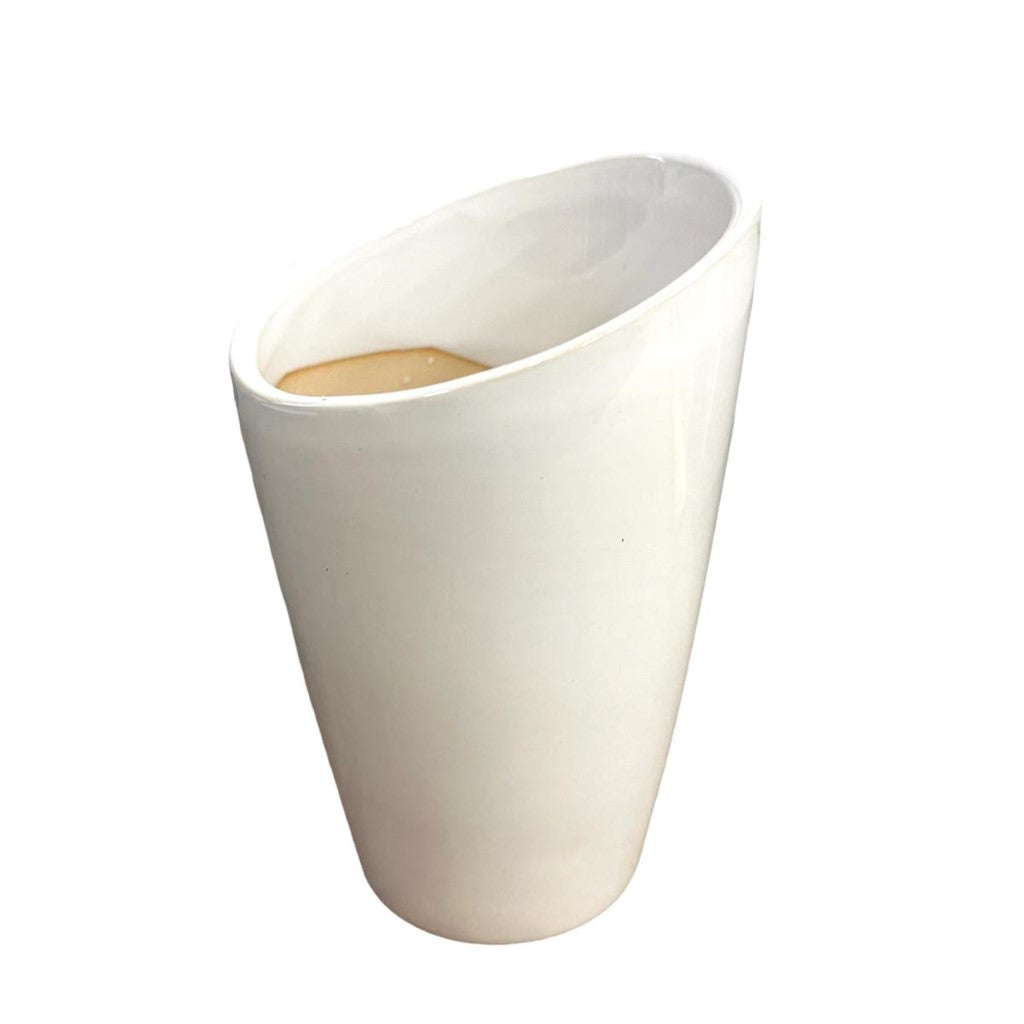 Oval Shape Opening Ceramic Pot/Planter