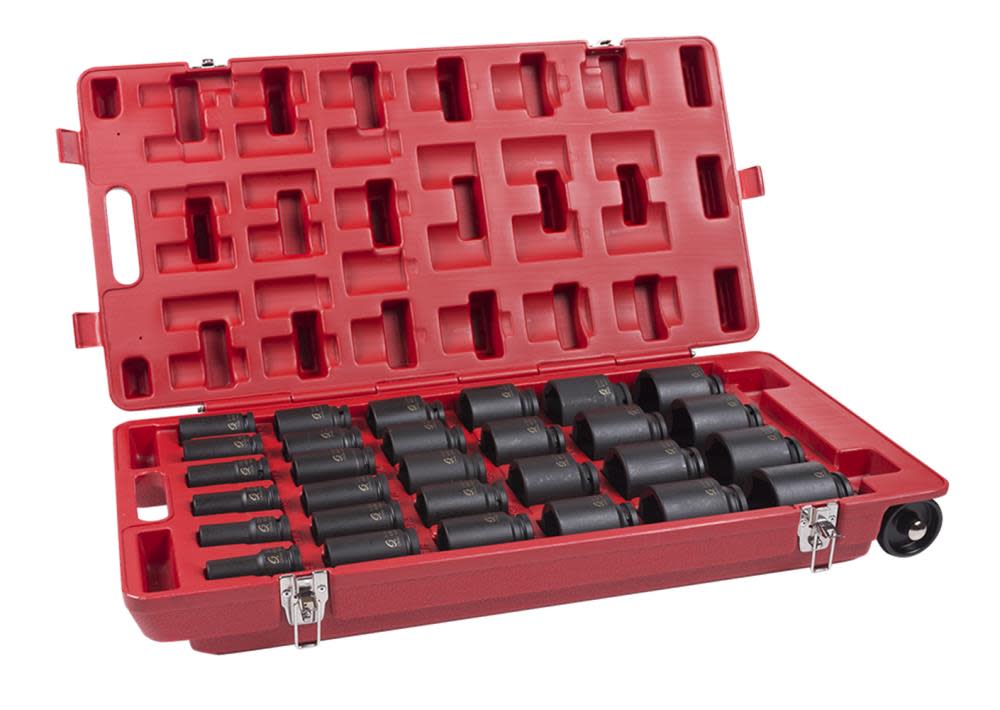 3/4 In. Drive 29 pc. SAE Deep Impact Socket Set ;