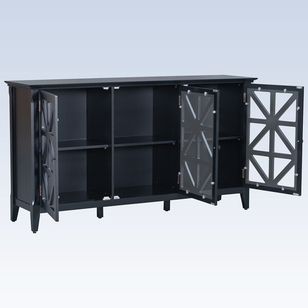 Modern Console Table Sideboard for Living Room With 3 Doors