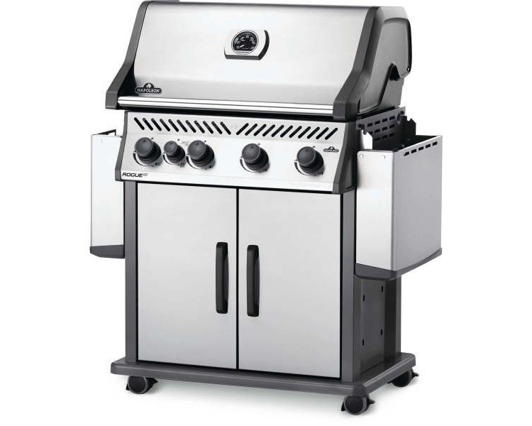 Napoleon Rogue XT 525 Series SIB Stainless Steel Liquid Propane Freestanding Grilland#xA0;With Infrared Side Burner