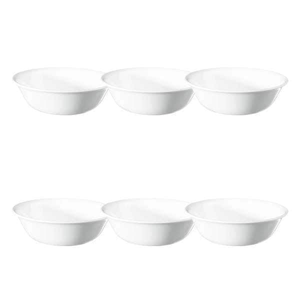 Corelle Classic Winter Frost White， Soup Bowls， Set of 6