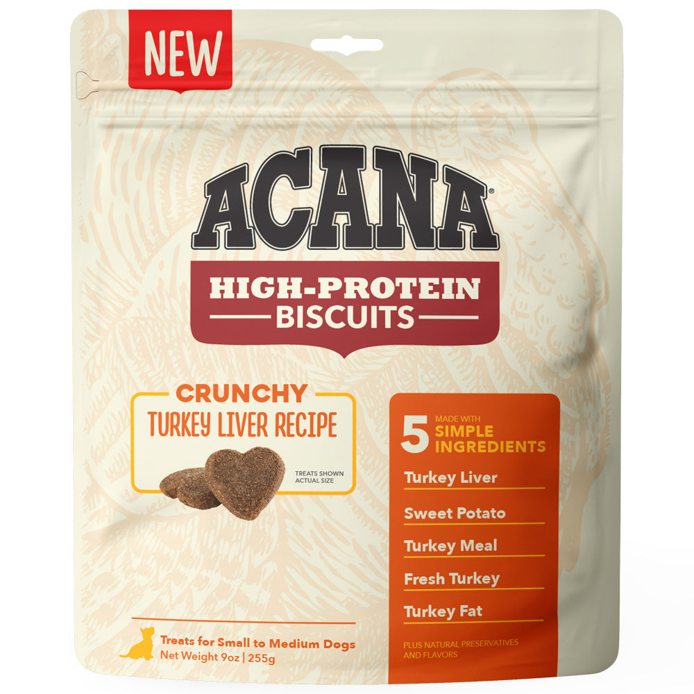 ACANA Crunchy Biscuits High-Protein Turkey Liver Recipe Dog Treats andndash; Pet Empire and Supplies