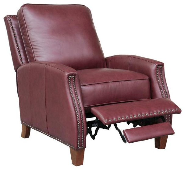 7 3155 Melrose Recliner  Wine   Contemporary   Recliner Chairs   by BisonOffice  Houzz