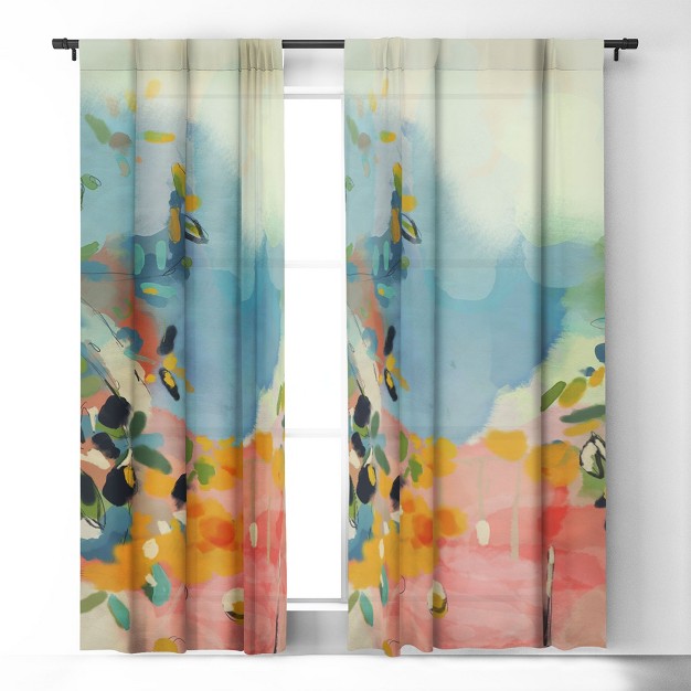 1pc Blackout Window Curtain Panel Deny Designs