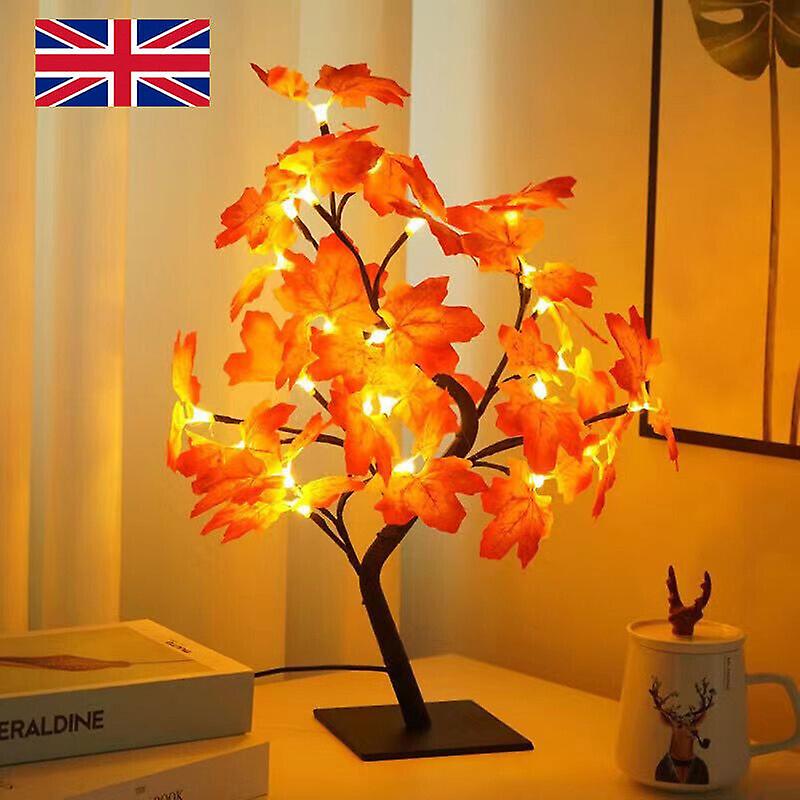 Maple Leaf Tabletop Lamp Led Autumn Tree Light Diy Home Holiday Party Decor Hot! W12611012