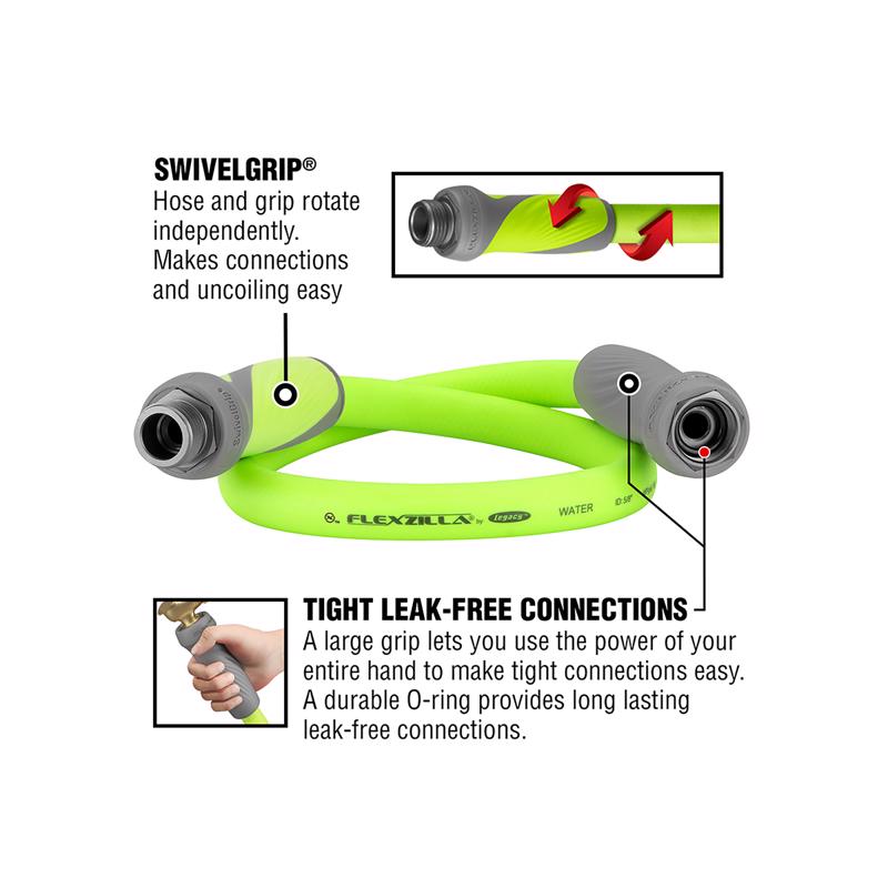 FLEXZLA SWVL HOSE 5/8X3