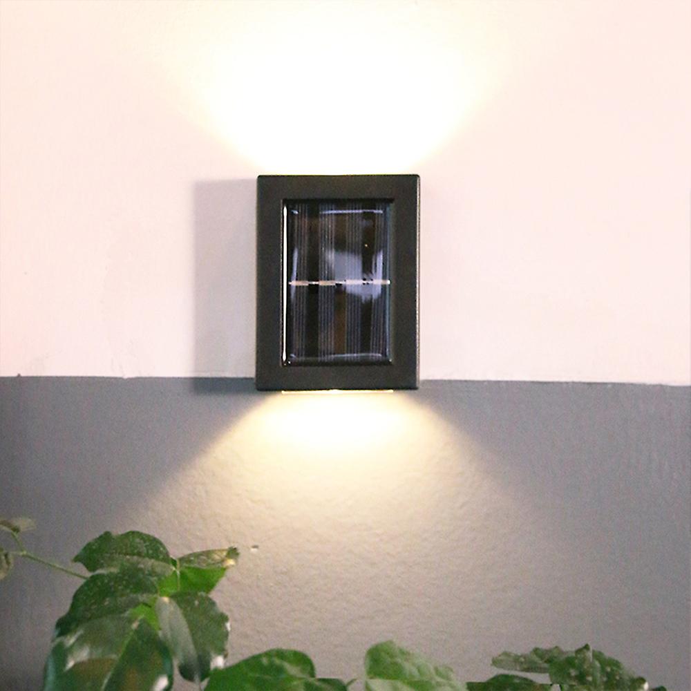 Solar Wall Lamp Outdoor Waterproof Led Illuminated Light Yard Garden Steet Stair Lighting Lamp No.236282