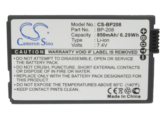 Canon DC10 DC100 DC20 DC201 DC21 DC210 DC22 DC220 Replacement Battery BatteryClerkcom Camera