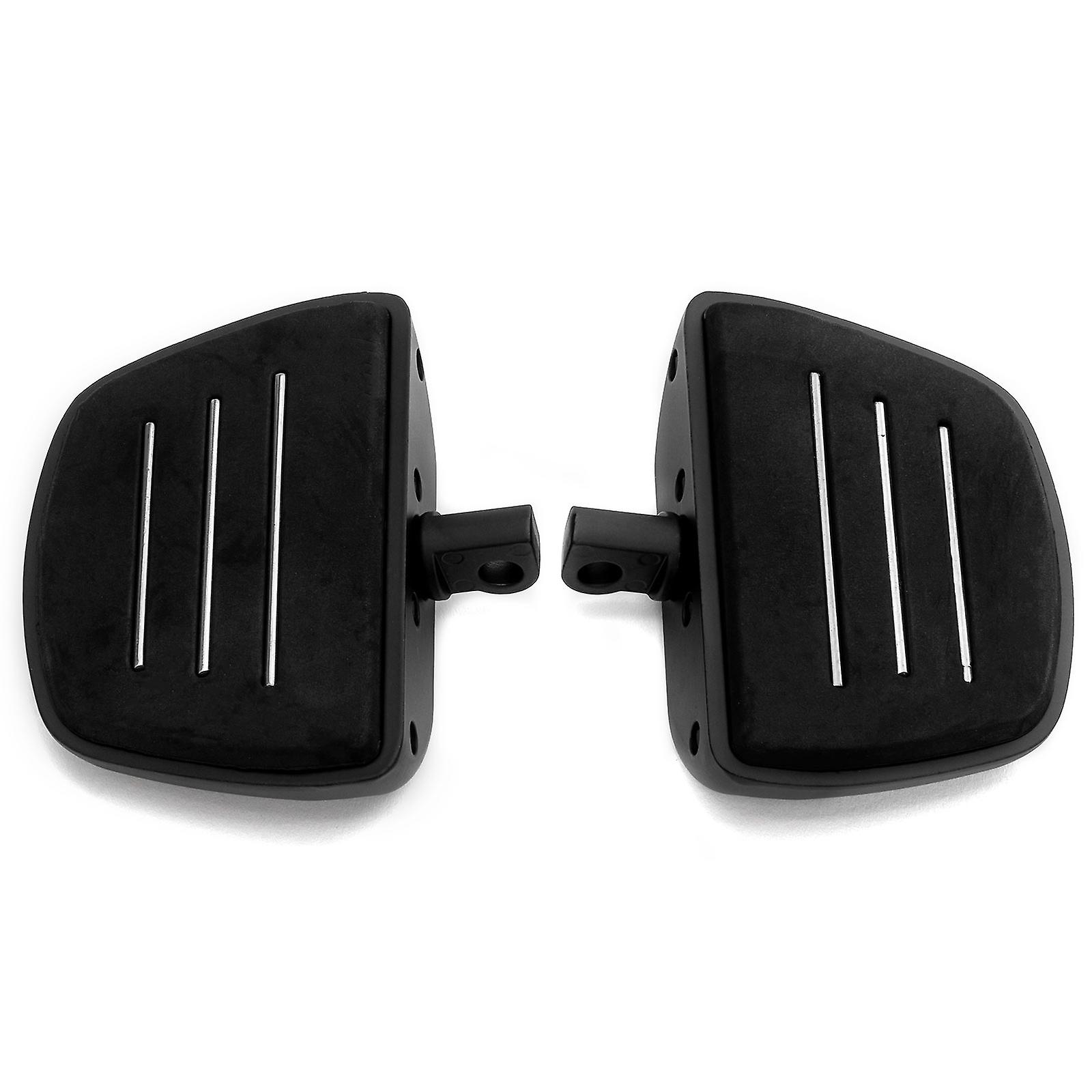 Black Mini Board Floorboards Footpegs Compatible with 2015-2019 Harley Davidson Road Glide FLTRX