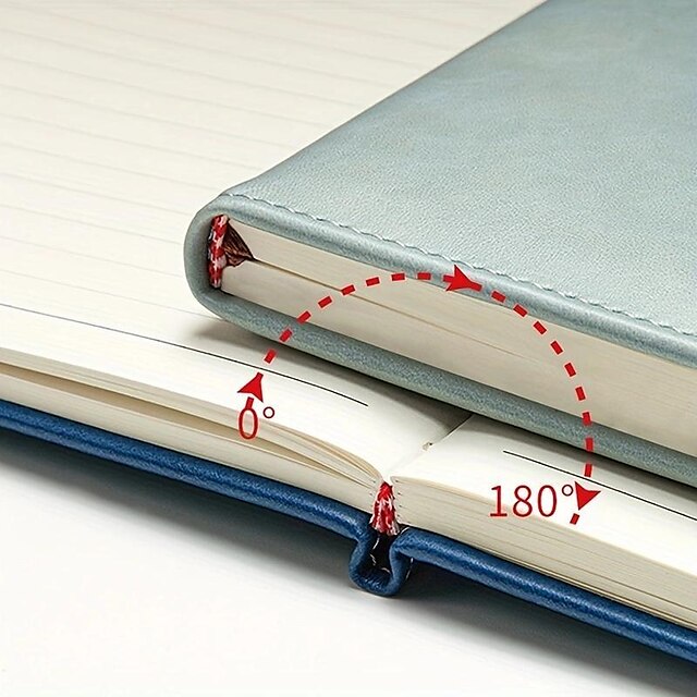 360 Pages Business Notebook Magnetic Buckle Book Retro PU Buckle Journal Diary Book Portable A5 Notepad