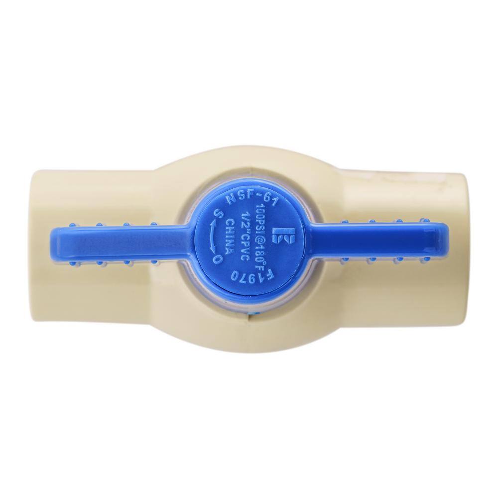 Everbilt 12 in. CPVC Solvent x Solvent Ball Valve 107-123EB