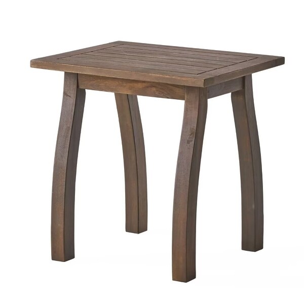 Outdoor Acacia Wood accent side table，for garden and patio