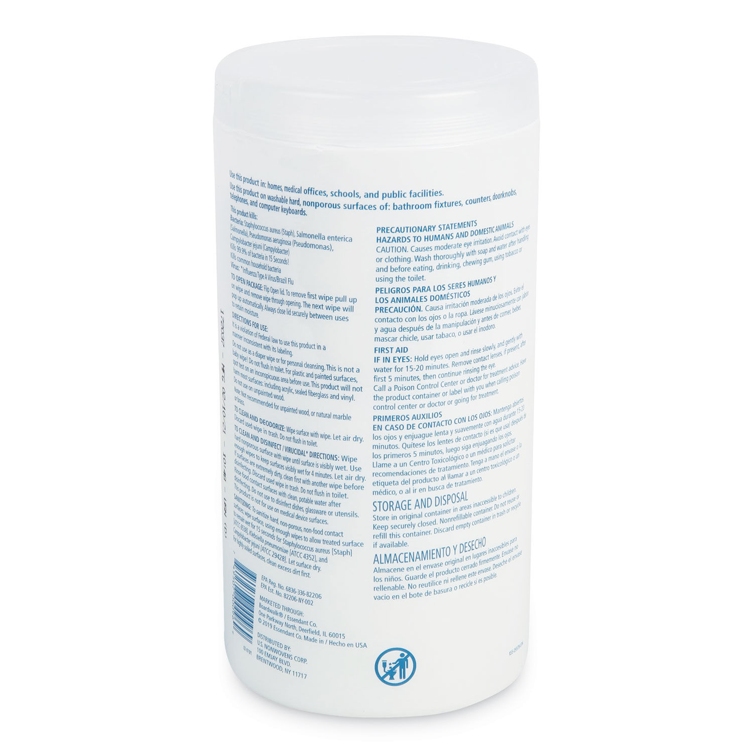 Disinfecting Wipes by Boardwalkandreg; BWK455W753CT