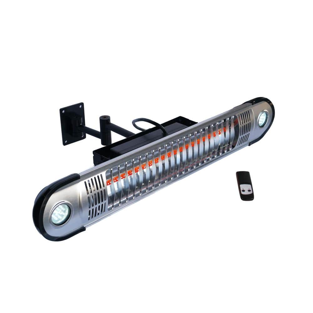 EnerG+ 1500-Watt Infrared Wall-Mounted Electric Outdoor Heater with LED and Remote HEA-21533