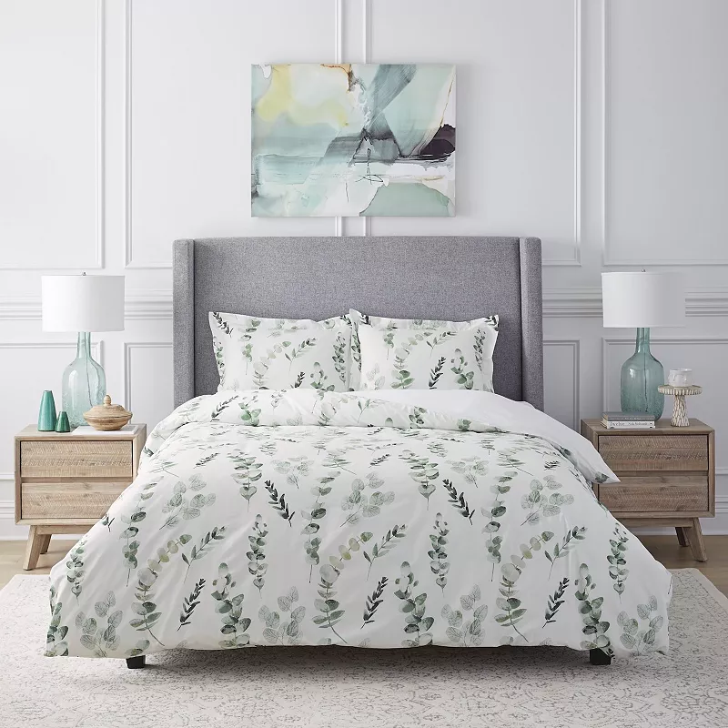 Pointehaven Eucalyptus Duvet Cover Set