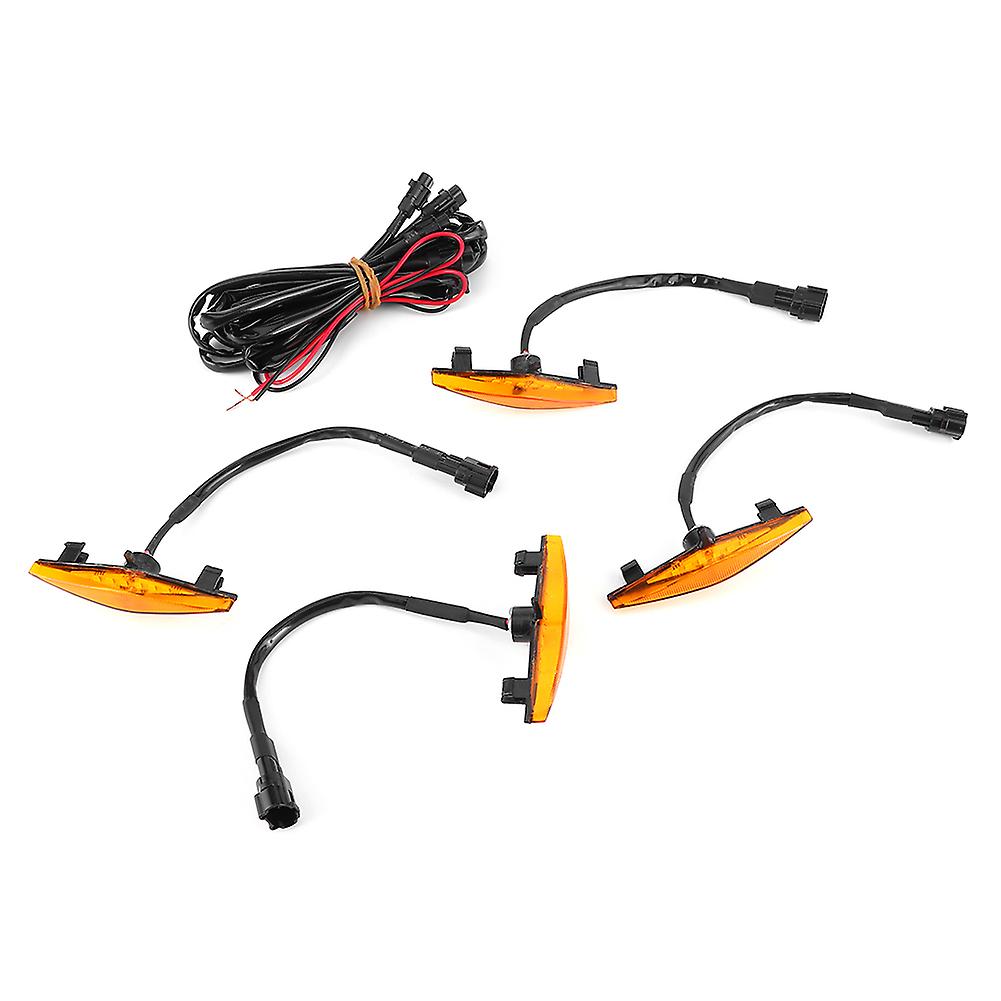 4pcs Led Front Bumper Grille Light With Wiring Harness Kit Fit For Toyota 4runner 20142019