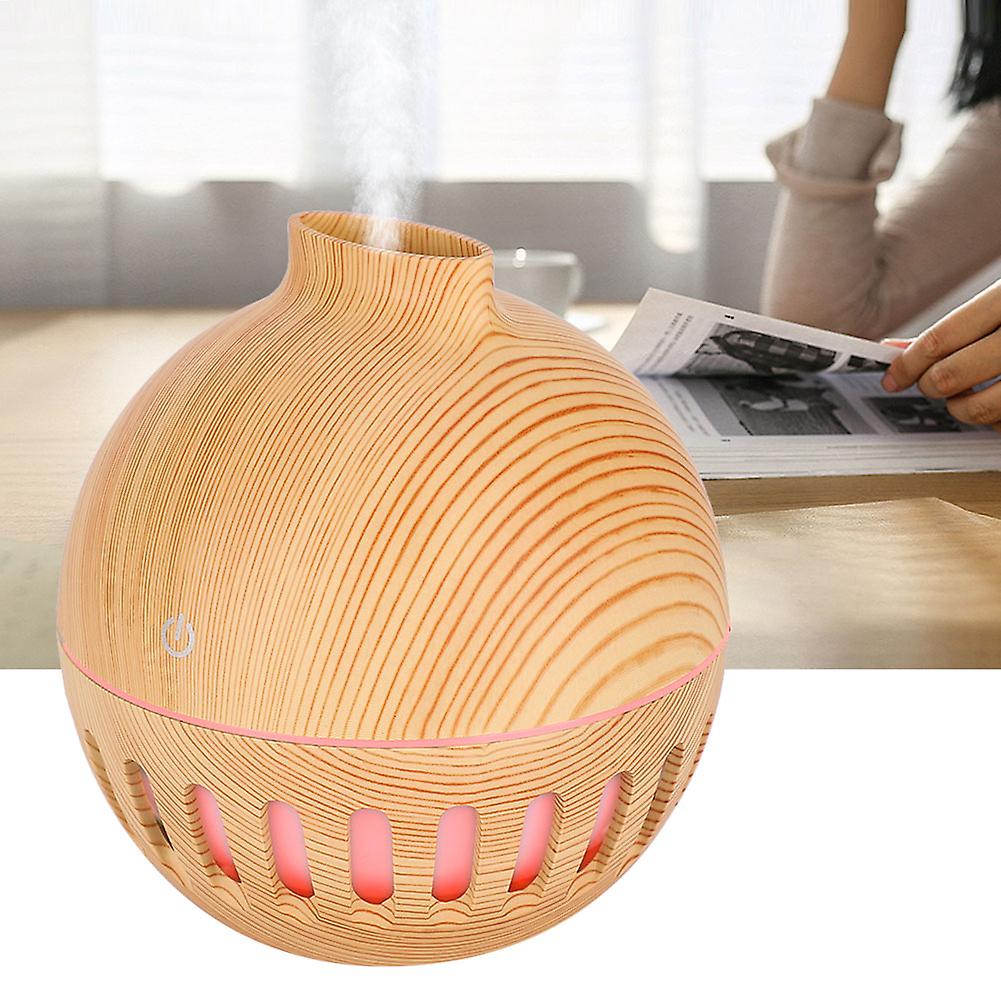 130ml Humidifier Usb Home Office Air Humidifier Night Light Aroma Diffuserlight Wooden Grain