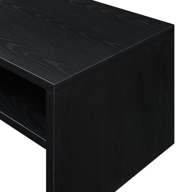 Northfield Admiral Deluxe Coffee Table With Shelves Black Breighton Home