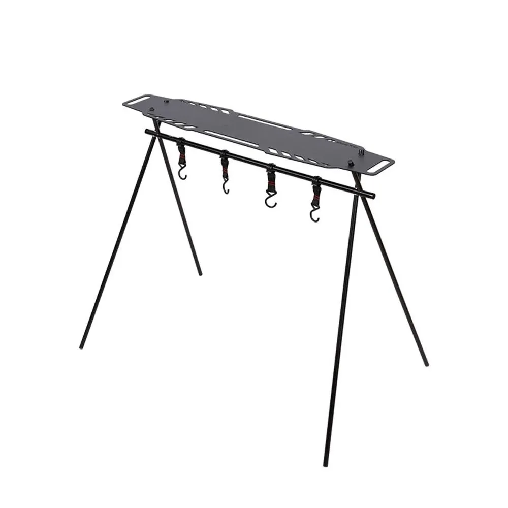 Foldable Cantilever Outdoor Picnic Tourism Multifunction Collapsible Aluminium Skateboard Shelf Camping Tripod Rack