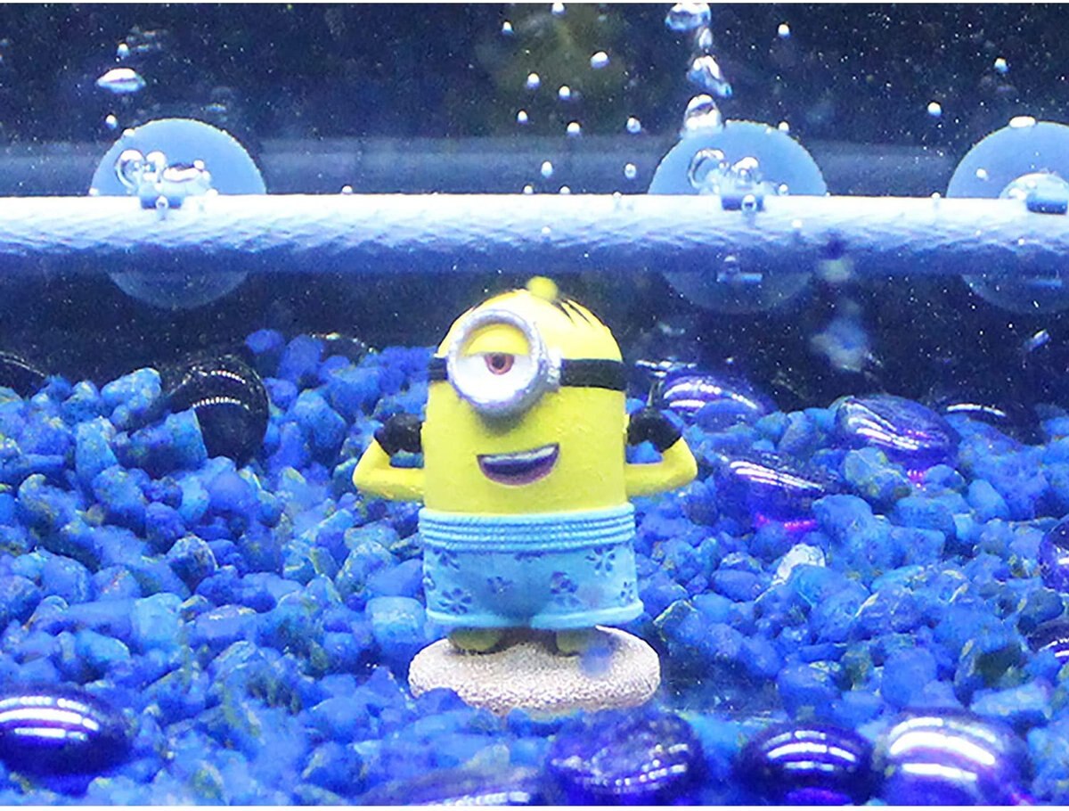 Penn-Plax Minions Mini Resin Bundle Aquarium Decoration Set， 3-pack